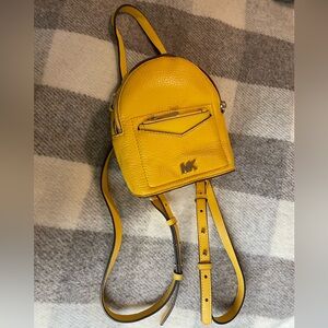 Michael Kors Jessa Yellow Mini Convertible Backpack